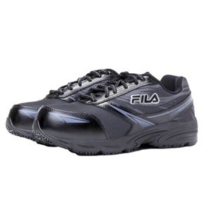 ❌sold❌FILA Meira 2 Slip Resistant Composite Toe Shoes Size 7 Black and Silver